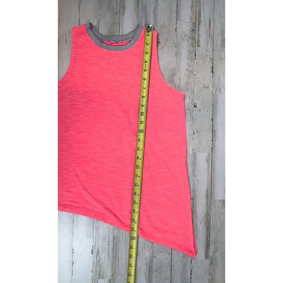 SO Authentic American Heritage Neon Pink Tank Top Small Asymmetrical Hem - Picture 5 of 5